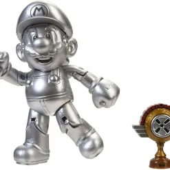 Best Pirce 🥰 World of Nintendo Super Mario Metal Mario Action Figure [RANDOM Package, Same Exact Figure!] 💯 -Super Mario Bros Shop 039897579023 inset3