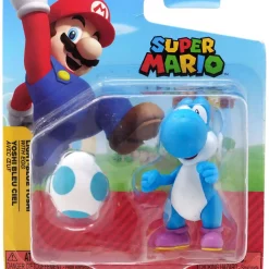 Cheap ✔️ World of Nintendo Super Mario Wave 27 Light Blue Yoshi 2.5-Inch Mini Figure [with Egg] 🤩