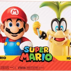 Hot Sale ✨ World of Nintendo Super Mario Mario & Iggy Figure 2-Pack 🥰 -Super Mario Bros Shop 192995411821 inset3