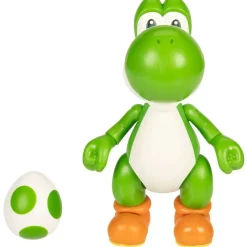 Flash Sale 🥰 World of Nintendo Wave 29 Yoshi Action Figure [with Green Egg] 😉 -Super Mario Bros Shop 192995415416 inset2