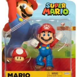 Cheapest 🌟 World of Nintendo Wave 29 Super Mario Action Figure [with Super Mushroom] 😀
