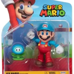 Deals 🔥 World of Nintendo Wave 30 Ice Mario Action Figure [with Ice Flower] ⭐