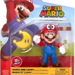 Hot Sale 😉 World of Nintendo Wave 20 Mario & Cappy Action Figure [Yellow Power Moon] 🔔