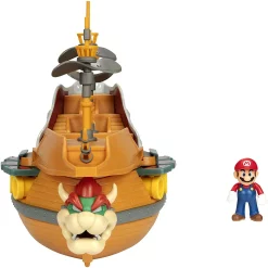 Cheapest ✔️ World of Nintendo Super Mario Bowser's Airship Deluxe Playset [Includes 2.5" Mario Figure] 🔔 -Super Mario Bros Shop 404294bowsership inset2
