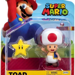 New 👍 World of Nintendo Wave 26 Toad Action Figure [with Star] 🔥