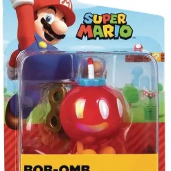 Best Sale ⭐ World of Nintendo Super Mario Wave 31 Bob-Omb 2.5-Inch Mini Figure [Red] 💯