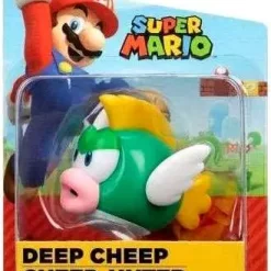 Best Sale 😀 World of Nintendo Super Mario Wave 32 Deep Cheep 2.5-Inch Mini Figure 🎁