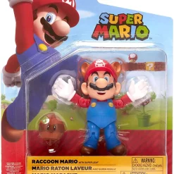 Hot Sale 🔥 World of Nintendo Wave 20 Raccoon Mario Action Figure [w/ Leaf] 🌟