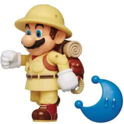 Budget 🥰 World of Nintendo Wave 15 Explorer Mario Action Figure [with Blue Power Moon] 🌟 -Super Mario Bros Shop 72680 inset2