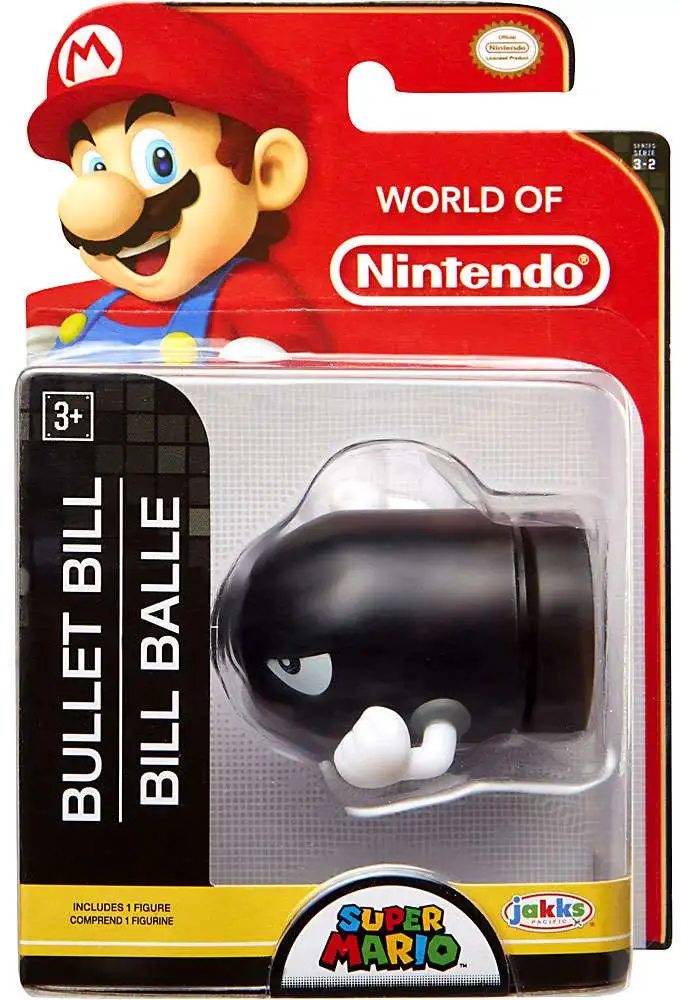 Promo โค๏ธ World of Nintendo Super Mario Wave 17 Bullet Bill 2.5 Mini Figure ๐ 1 Promo โค๏ธ World of Nintendo Super Mario Wave 17 Bullet Bill 2.5 Mini Figure ๐