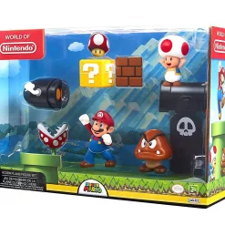 Top 10 ⭐ World of Nintendo Super Mario Acorn Plains 2.5-Inch Playset [Bullet Bill, Mario, Toad & Goomba] ⌛