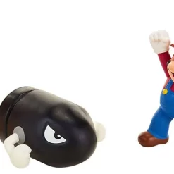 Top 10 ⭐ World of Nintendo Super Mario Acorn Plains 2.5-Inch Playset [Bullet Bill, Mario, Toad & Goomba] ⌛ -Super Mario Bros Shop acornsplains inset3