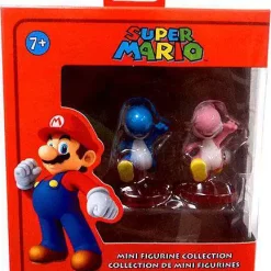 Coupon 🌟 Super Mario Blue Yoshi & Pink Yoshi Mini Figure 2-Pack 🎁