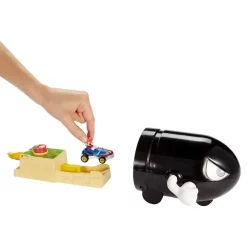 New 🌟 Hot Wheels Mario Kart Bullet Bill Play Set [Launcher with Mario Vehicle] 🔥 -Super Mario Bros Shop bulletbillplayset inset2
