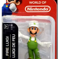 Best Sale 🎁 World of Nintendo Super Mario Fire Luigi 2.5-Inch Mini Figure ✔️