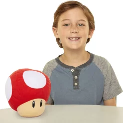 Best Sale 👍 World of Nintendo Super Mario Power Up Mushroom Plush with Sound [Red] 😀 -Super Mario Bros Shop jakkssupmarpwrupmush inset3