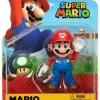 Promo ⭐ World of Nintendo Super Mario Mario Action Figure [with 1Up Mushroom] 🎁