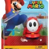 Brand new 👍 World of Nintendo Super Mario Red Shy Guy Action Figure [with Propeller] 😀