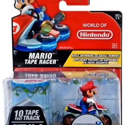 Budget 🥰 World of Nintendo Mario Kart 8 Tape Racer Mario Figure [on Motorcycle, Version 1] 🔔