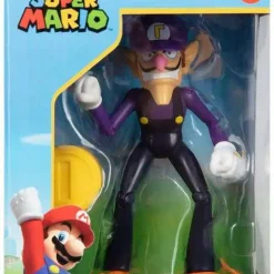 New 😍 World of Nintendo Super Mario Waluigi Action Figure [with Coin] 🎁