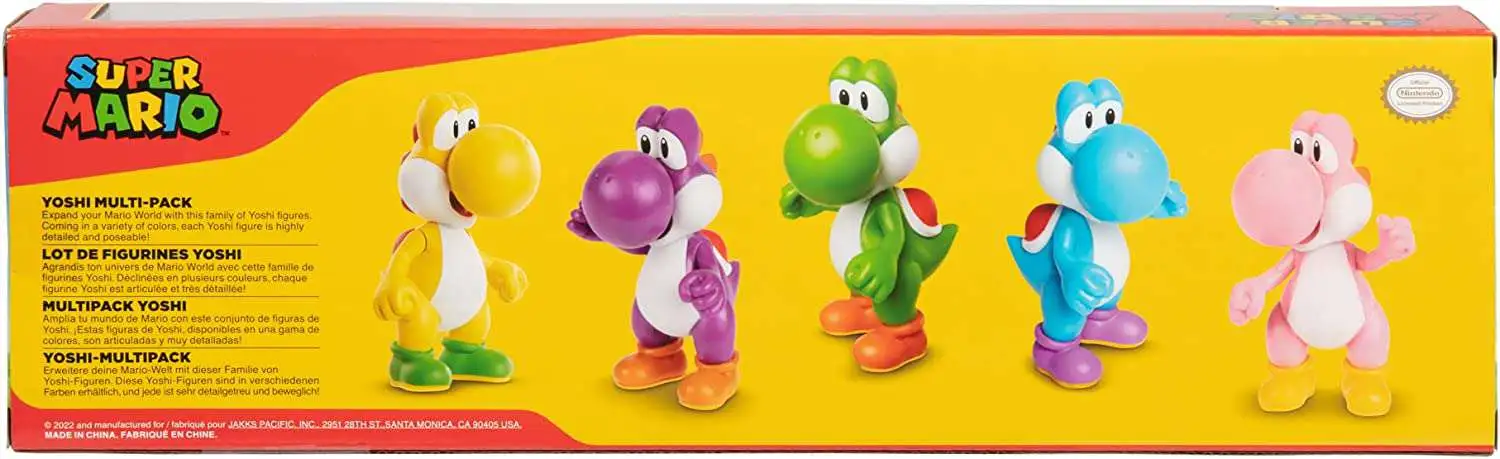 Top 10 π Nintendo Super Mario Yoshi Multi-Pack Yellow, Purple, Green, Pink & Light Blue Yoshi Exclusive 2.5-Inch Mini Figure 5-Pack π 3 Top 10 π Nintendo Super Mario Yoshi Multi-Pack Yellow, Purple, Green, Pink & Light Blue Yoshi Exclusive 2.5-Inch Mini Figure 5-Pack π - Image 3
