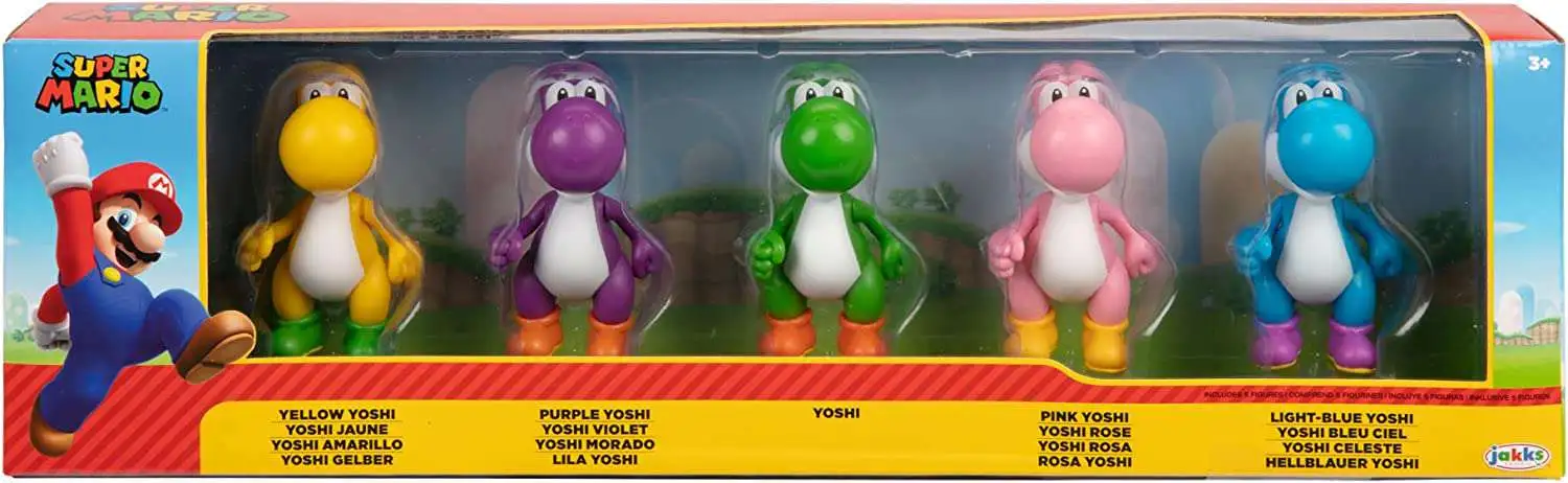 Top 10 π Nintendo Super Mario Yoshi Multi-Pack Yellow, Purple, Green, Pink & Light Blue Yoshi Exclusive 2.5-Inch Mini Figure 5-Pack π 1 Top 10 π Nintendo Super Mario Yoshi Multi-Pack Yellow, Purple, Green, Pink & Light Blue Yoshi Exclusive 2.5-Inch Mini Figure 5-Pack π