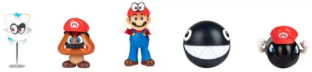 Best deal π World of Nintendo Super Mario Odyssey Captured Goomba, Cappy, Mario & Cappy, Chain Chomp & Captured Bullet Bill Exclusive 2.5-Inch Mini Figure 5-Pack π 2 Best deal π World of Nintendo Super Mario Odyssey Captured Goomba, Cappy, Mario & Cappy, Chain Chomp & Captured Bullet Bill Exclusive 2.5-Inch Mini Figure 5-Pack π - Image 2
