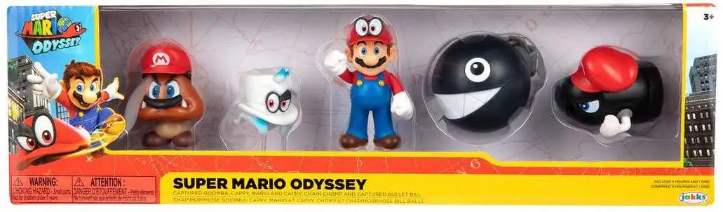 Best deal π World of Nintendo Super Mario Odyssey Captured Goomba, Cappy, Mario & Cappy, Chain Chomp & Captured Bullet Bill Exclusive 2.5-Inch Mini Figure 5-Pack π 1 Best deal π World of Nintendo Super Mario Odyssey Captured Goomba, Cappy, Mario & Cappy, Chain Chomp & Captured Bullet Bill Exclusive 2.5-Inch Mini Figure 5-Pack π