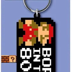 Promo 🎉 Super Mario 8-Bit Mario Keychain [Born in the 80's] ✨