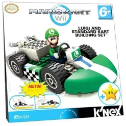Outlet ⌛ K'NEX Super Mario Mario Kart Wii Luigi & Standard Kart Set #38005 [Damaged Package] 🎉