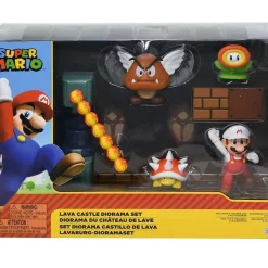 Best deal 🔥 World of Nintendo Super Mario Lava Castle 2.5-Inch Diorama Gift Set [Fire Mario, Spiny & Para Goomba] 😍