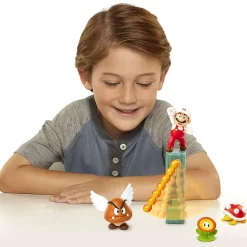 Best deal 🔥 World of Nintendo Super Mario Lava Castle 2.5-Inch Diorama Gift Set [Fire Mario, Spiny & Para Goomba] 😍 -Super Mario Bros Shop lavacastlediorama inset3