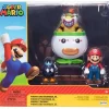 Flash Sale 🧨 World of Nintendo Mario & Bowser Jr. Exclusive Action Figure 4-Pack [with Bob-omb & Clown Car] 🎁