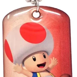 Best Pirce 🌟 Super Mario 3D Toad 🦮 Dog Tag #12 [Loose] 🔔