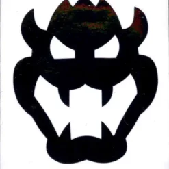 Flash Sale ✔️ Super Mario Chrome Bowser Icon 🐕 Dog Tag Decal Sticker #4 🌟