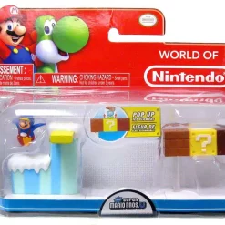 Deals 👏 World of Nintendo New Super Mario Bros U Micro Land Playset Penguin Mario & Frosted Glacier Playset [Damaged Package] ✔️