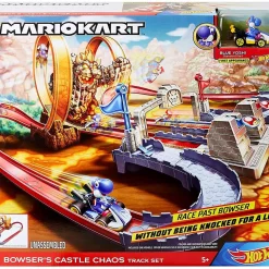 Best reviews of ⭐ Hot Wheels Mario Kart Bowser's Castle Chaos Exclusive Track Set [Includes Blue Yoshi] ✔️