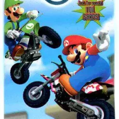 Budget ⭐ Super Mario Mario Kart Wii Trading Card Pack [8 Items (Tattoos, Special Stickers or Foil Card, Trivia & More!)] 🌟