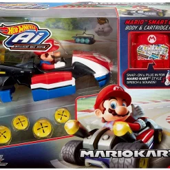 Best Sale 🎉 Mario Kart Hot Wheels AI Intelligent Race System Mario Smart Car Body & Cartridge Kit 💯