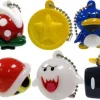 Coupon 💯 New Super Mario Bros Wii Light Up Collection 2 Set of 6 Keychains ⭐