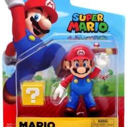 Coupon 🥰 World of Nintendo Wave 16 Super Mario Action Figure [Question Block, Damaged Package] 🌟