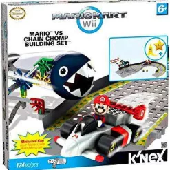 Coupon 🤩 K'NEX Super Mario Mario Kart Wii Mario vs. Chain Chomp Set #38469 [Damaged Package] 👍