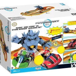 Best Pirce 🤩 K'NEX Super Mario Mario Kart Wii Mario and Yoshi vs. Stone Bowser Set #38436 🎁