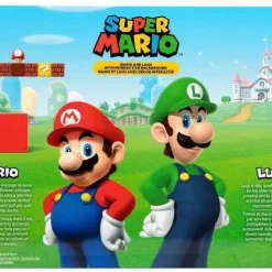 Coupon ⭐ World of Nintendo Super Mario Mario & Luigi with Interactive Background Exclusive 2.5-Inch ✔️ -Super Mario Bros Shop marluigiintbkrnd inset2