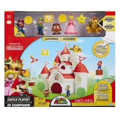 Deals ⭐ World of Nintendo Super Mario Mushroom Kingdom Castle Playset [DELUXE Version with 5 Figures] 🔥 -Super Mario Bros Shop mushroomcastledeluxe inset3