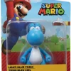 Deals 👍 World of Nintendo Super Mario Wave 27 Light Blue Yoshi 2.5-Inch Mini Figure 🛒