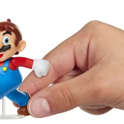 Best Pirce ⌛ World of Nintendo Super Mario Wave 23 Mario 2.5-Inch Mini Figure [Tipping Hat] 🔥 -Super Mario Bros Shop nintendotippinghatmariow23 inset3