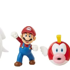 Hot Sale 🤩 World of Nintendo Super Mario Underwater 2.5-Inch Diorama Gift Set [Mario, Cheep Cheep & Blooper] 😀 -Super Mario Bros Shop nintendounderwater inset2