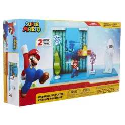 Discount ✔️ World of Nintendo Super Mario Underwater 2.5-Inch Playset [Mario & Blooper] ❤️