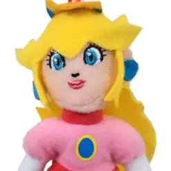 Hot Sale 😀 World of Nintendo Super Mario Peach 5-Inch Plush Hanger 💯